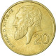 Monnaie, Chypre, 20 Cents, 1992, TTB, Nickel-brass, KM:62.2 - Chipre