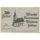 Billet, Autriche, Weitersfelden, 30 Heller, Eglise 1920-12-31, SPL Mehl:FS 1164a - Austria