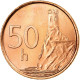 Monnaie, Slovaquie, 50 Halierov, 2001, SUP, Copper Plated Steel, KM:35 - Slowakei