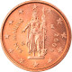 San Marino, 2 Euro Cent, 2009, Rome, SPL, Copper Plated Steel, KM:441 - San Marino