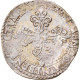 Monnaie, France, Henri III, Franc Au Col Plat, Paris, TTB, Argent, Sombart:4714 - 1574-1589 Enrique III