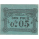Billet, Algeria, 5 Centimes, Chambre De Commerce, 1915, 1915-10-12, TTB+ - Algerije