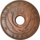 Monnaie, EAST AFRICA, George V, 10 Cents, 1927, TTB, Bronze, KM:19 - Ostafrika Und Herrschaft Von Uganda