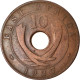 Monnaie, EAST AFRICA, George V, 10 Cents, 1927, TTB, Bronze, KM:19 - Oost-Afrika & Protectoraat Van Uganda