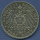 Bayern 3 Mark 1914 D, König Ludwig III., J 52 Vz +, Bunte Patina (m2956) - 2, 3 & 5 Mark Silber