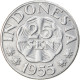 Monnaie, Indonésie, 25 Sen, 1955, TTB+, Aluminium, KM:11 - Indonesië