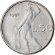 Monnaie, Italie, 50 Lire, 1991, Rome, TB+, Stainless Steel, KM:95.2 - 50 Lire