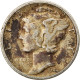 Monnaie, États-Unis, Mercury Dime, Dime, 1944, U.S. Mint, Denver, TB+, Argent - 1916-1945: Mercury