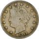 Monnaie, États-Unis, Liberty Nickel, 5 Cents, 1911, U.S. Mint, Philadelphie - 1883-1913: Liberty