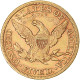 États-Unis, $5, Half Eagle, Coronet Head, 1880, Philadelphie, Or, TTB+, KM:101 - 5$ - Half Eagle - 1866-1908: Coronet Head