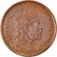 Monnaie, Éthiopie, Menelik II, 1/32 Birr, 1889, TTB, Copper Or Brass, KM:11 - Aethiopien