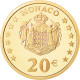 Monaco, 20 Euro, Prince Rainier III, 2002, SPL, Or, KM:177 - Monaco