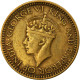 Monnaie, Ceylon, George VI, 25 Cents, 1943, TTB+, Nickel-brass, KM:115 - Sri Lanka