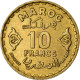 Monnaie, Maroc, Mohammed V, 10 Francs, AH 1371/1952, Paris, TTB+ - Maroc