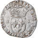 France, Louis XIII, 1/4 Ecu, 1627, Bayonne, Argent, TTB, Gadoury:27 - 1610-1643 Luis XIII El Justo