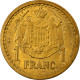 Monnaie, Monaco, Franc, Undated (1943), Poissy, TTB, Cupro-Aluminium - 1922-1949 Louis II.