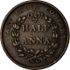 Monnaie, INDIA-BRITISH, 1/2 Anna, 1835, TB, Cuivre, KM:447.1 - Colonias