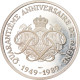 Monaco, Médaille, 40 ème Anniversaire De Rainier III, 1989, FDC, Argent - Other & Unclassified