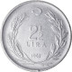 Monnaie, Turquie, 2-1/2 Lira, 1962 - Turkey