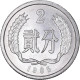 Monnaie, République Populaire De Chine, 2 Fen, 1985 - Chine