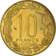 Monnaie, États De L'Afrique Centrale, 10 Francs, 1998 - República Centroafricana