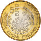 Finlande, 5 Euro, The Nordic Nature - Flora, 2012, SPL+, Bimétallique, KM:184 - Finland