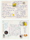 2 Greetings Postcards TAIWAN Stamps To Gb Postcard Taipei China - Storia Postale