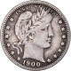 Monnaie, États-Unis, Barber Quarter, Quarter, 1900, U.S. Mint, Philadelphie - 1892-1916: Barber