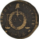 Monnaie, France, 2 Sols Aux Balances Daté, 2 Sols, 1793, Rouen, TB, Bronze - Other & Unclassified