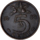 Pays-Bas, Juliana, 5 Cents, 1955, Bronze, TTB+, KM:181 - 1948-1980: Juliana