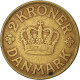 Monnaie, Danemark, Christian X, 2 Kroner, 1925, Copenhagen, TB - Danemark