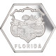 Monnaie, États-Unis, Florida, 20 Dollars, 2021, FDC.BE, FDC, Silver Plated - Commemorative
