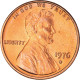 Monnaie, États-Unis, Lincoln Cent, Cent, 1976, U.S. Mint, Denver, SPL, Laiton - 1959-…: Lincoln, Memorial Reverse