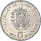 Monnaie, Venezuela, 5 Bolivares, 1987, TTB, Nickel, KM:53.2 - Venezuela