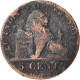 Monnaie, Belgique, 5 Centimes, 1833 - 5 Centimes
