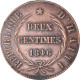 Monnaie, Haïti, 2 Centimes, 1846/AN 43, TTB+, Cuivre, KM:26 - Haití
