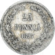 Monnaie, Finlande, Nicholas II, 25 Penniä, 1897, Helsinki, TB+, Argent, KM:6.2 - Finlande