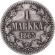 Monnaie, Finlande, Alexander II, Markka, 1865, Helsinki, TB, Argent, KM:3.1 - Finlande