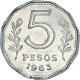 Monnaie, Argentine, 5 Pesos, 1963 - Argentina