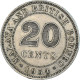 Monnaie, Malaisie, 20 Cents, 1954 - Colonie