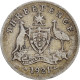 Monnaie, Australie, George V, Threepence, 1921, TTB, Argent, KM:24 - Threepence