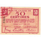 France, Colmar, 50 Centimes, 1940, SUP - Chambre De Commerce