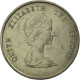 Monnaie, Etats Des Caraibes Orientales, Elizabeth II, 25 Cents, 1987, TTB - Ostkaribischer Staaten