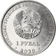 Monnaie, Transnistrie, Year Of The Buffalo, Rouble, 2020, SPL, Nickel Plated - Moldavië