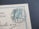 Österreich / Tschechien 1904 GA 5 Heller K2 Königliche Weinberge Kral. Vinohrady Nach Frankfurt Gesendet Mit Ank. Stempe - Briefkaarten