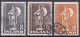 IS039 – ISLANDE – ICELAND – 1939-43 – STATUE OF KARLSEFNI – SG # 254/6 USED 4 € - Oblitérés