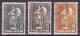 IS040 – ISLANDE – ICELAND – 1939-43 – STATUE OF KARLSEFNI – SC # 229a/31a USED 45 € - Oblitérés