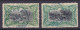 Belgian Congo 1894-1900 Mi. 17a & B, 50c. Deluxe BANANA & MATADI (BLUE) Cancels !! (2 Scans) - Usados