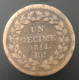 France - Napoléon I - 1 Décime 1814 BB - F131/3 - 10 Centimes