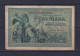 GERMANY - 1904 5  Mark Circulated Banknote - 5 Mark
